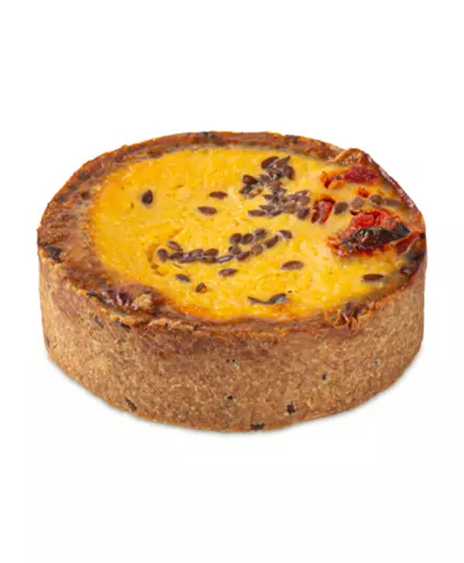 Quiche Integral de Ricota com Tomate Seco