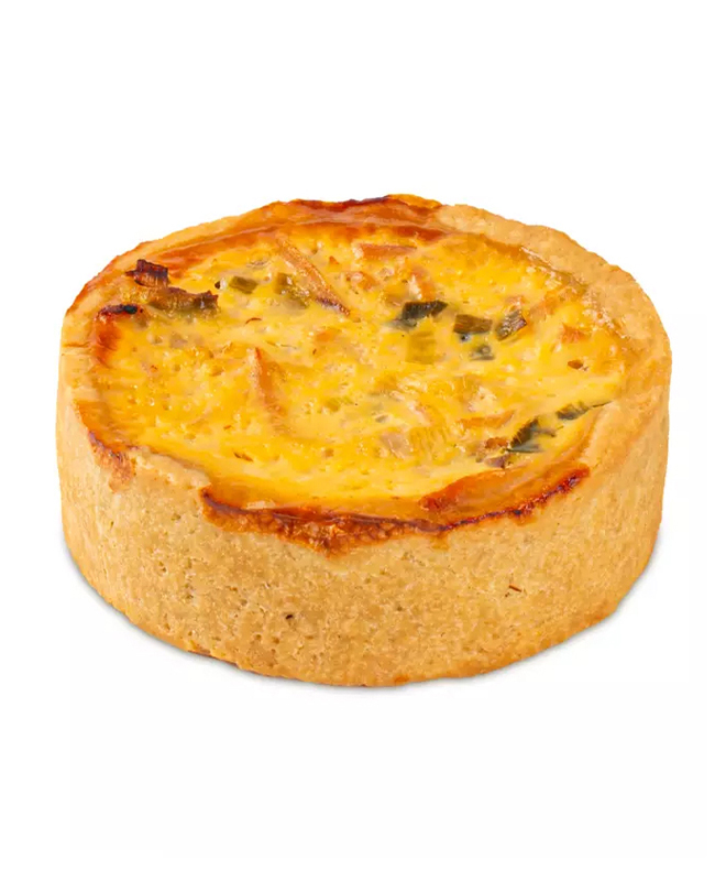 Quiche Integral de Frango Defumado com Alho Poró